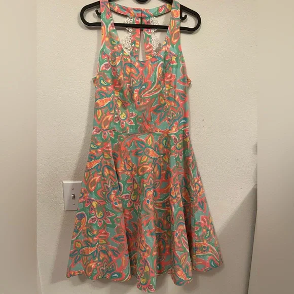 Lilly Pulitzer 💐NWOT Zo Dress Sand Bar Blue Make a 
Splash - Picture 4 of 15